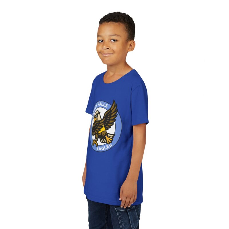 Youth Dabbing Eagle Kids Graphic Tee - Image 7