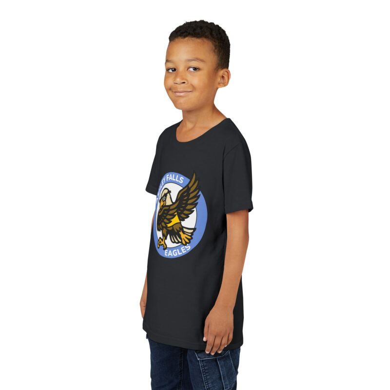 Youth Dabbing Eagle Kids Graphic Tee - Image 14