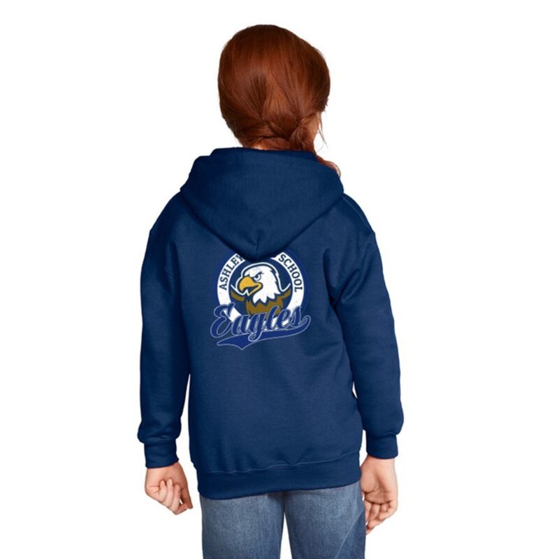 Youth Eagles Varisty School Zipped Hoodie - Image 2