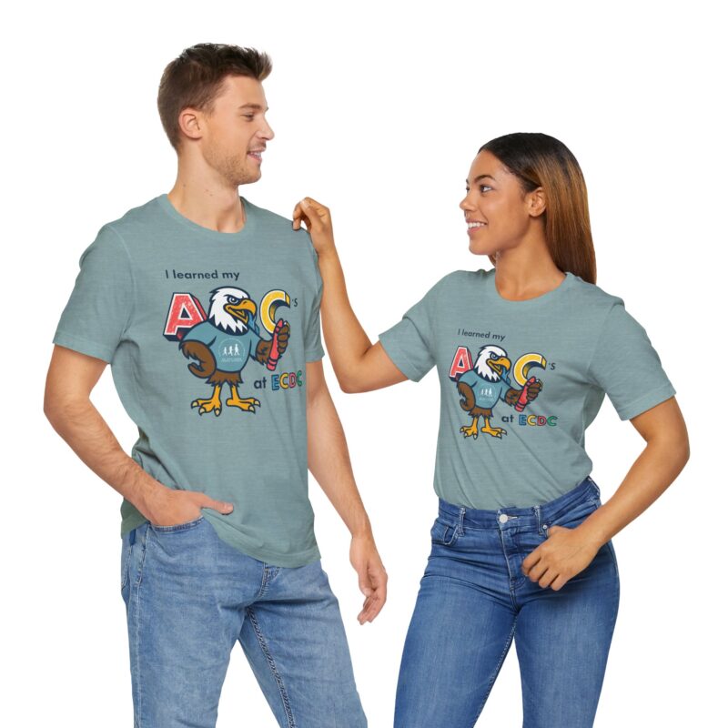 I Learned My ABCs at ECDC Adult Soft Tee - Image 7