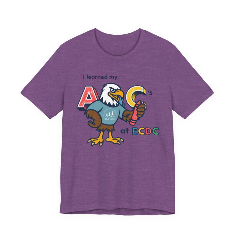 I Learned My ABCs at ECDC Adult Soft Tee - Image 17