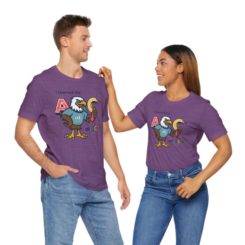 I Learned My ABCs at ECDC Adult Soft Tee - Image 19