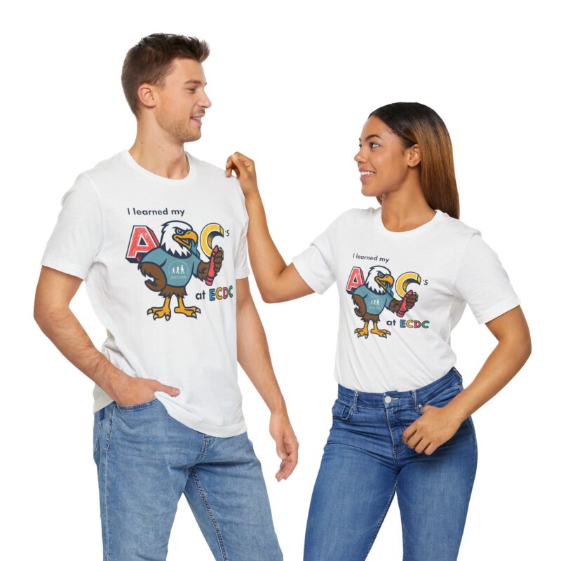 I Learned My ABCs at ECDC Adult Soft Tee - Image 34