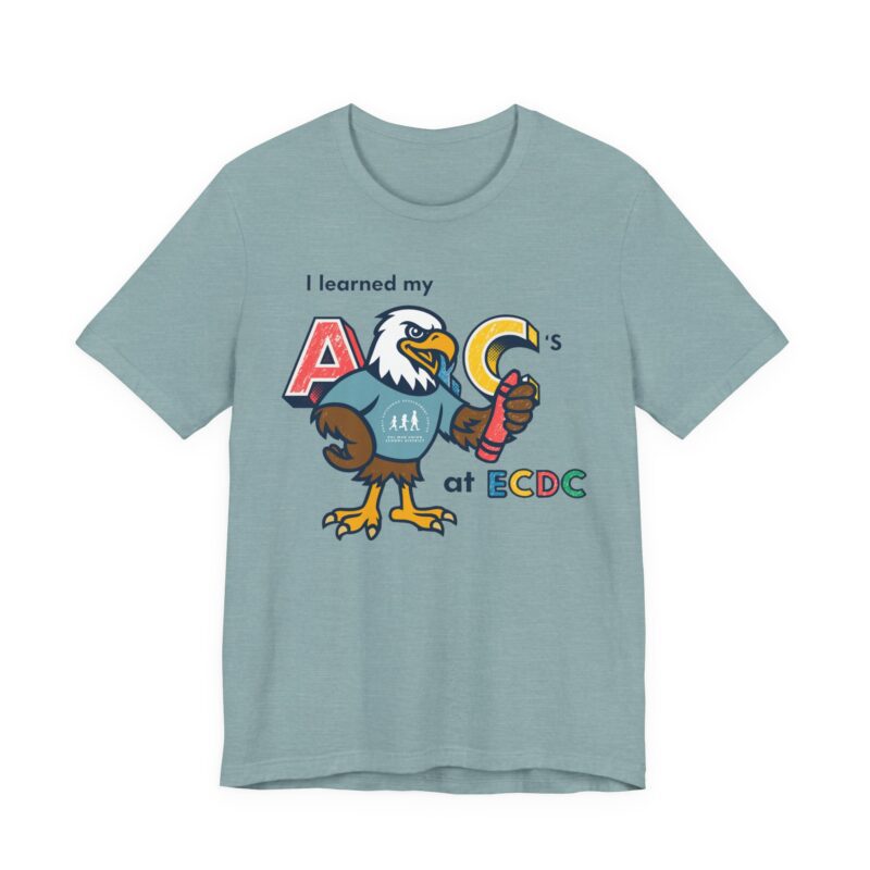 I Learned My ABCs at ECDC Adult Soft Tee - Image 5
