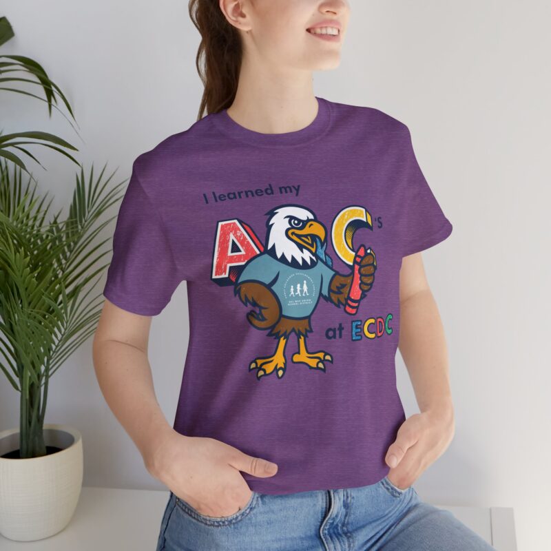 I Learned My ABCs at ECDC Adult Soft Tee - Image 18