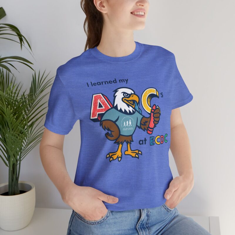 I Learned My ABCs at ECDC Adult Soft Tee - Image 2