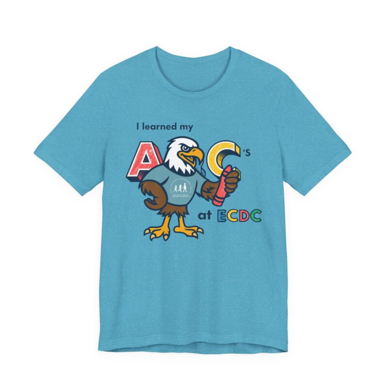 I Learned My ABCs at ECDC Adult Soft Tee - Image 24