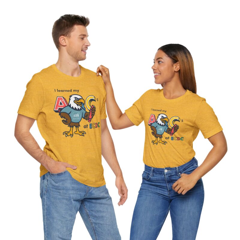 I Learned My ABCs at ECDC Adult Soft Tee - Image 37