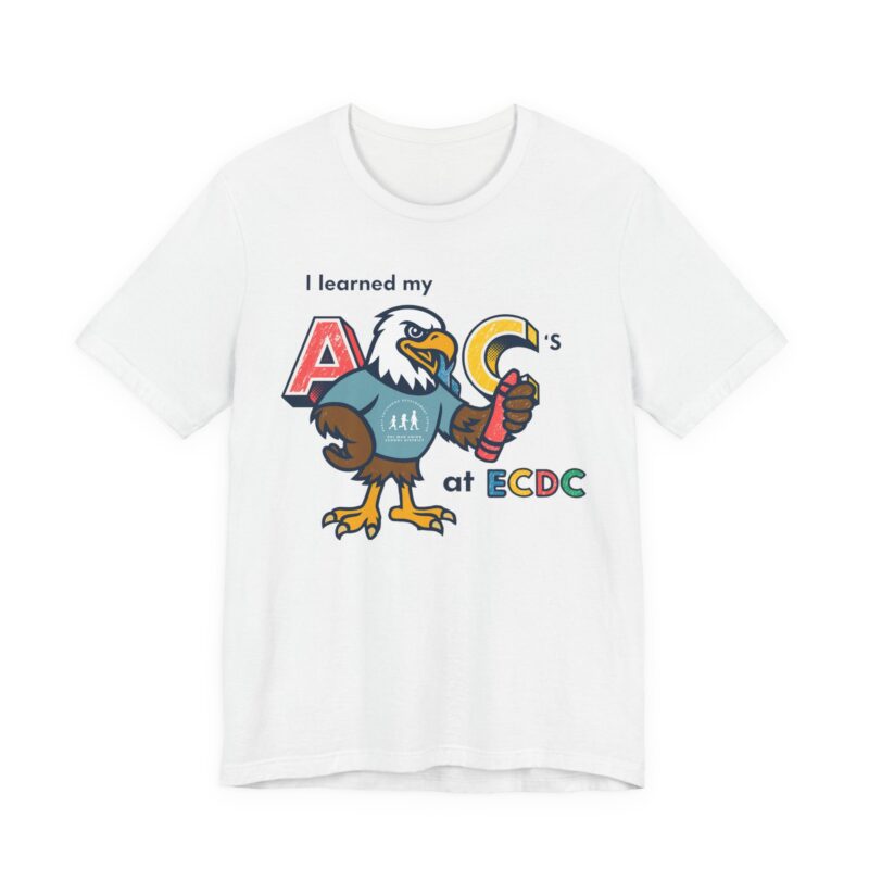I Learned My ABCs at ECDC Adult Soft Tee - Image 33