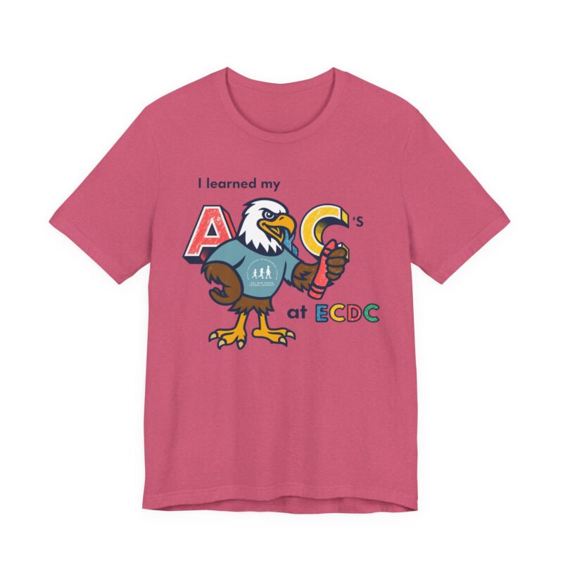 I Learned My ABCs at ECDC Adult Soft Tee - Image 30